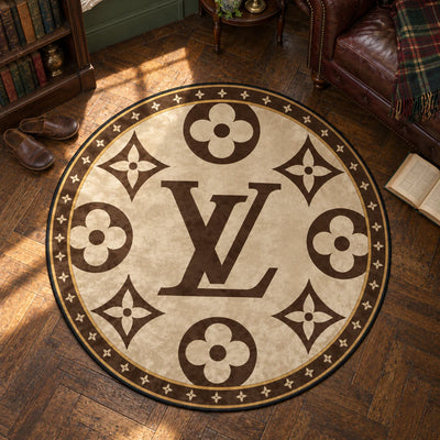 Louis Vuitton Quatrefoil Round Rug - Hypebeast Chair Mat