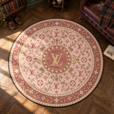 Louis Vuitton Rosebud Round Rug - Hypebeast Chair Mat