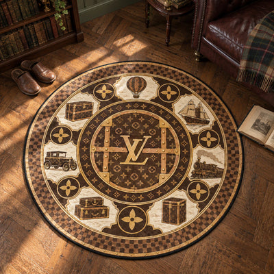 Louis Vuitton Trunk Round Rug - Hypebeast Chair Mat