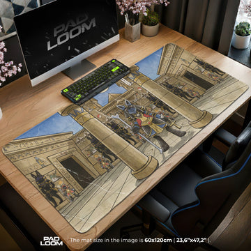 Lucario Anubis Temple Mouse Pad - Pokemon Desk Mat