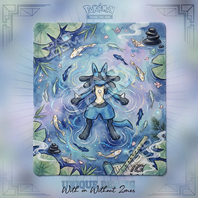 Lucario Aura Spielmatte - 2 Spieler Pokémon TCG-Matte
