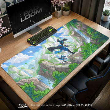 Lucario Riolu Highland Strike Mouse Pad - Pokémon Mat