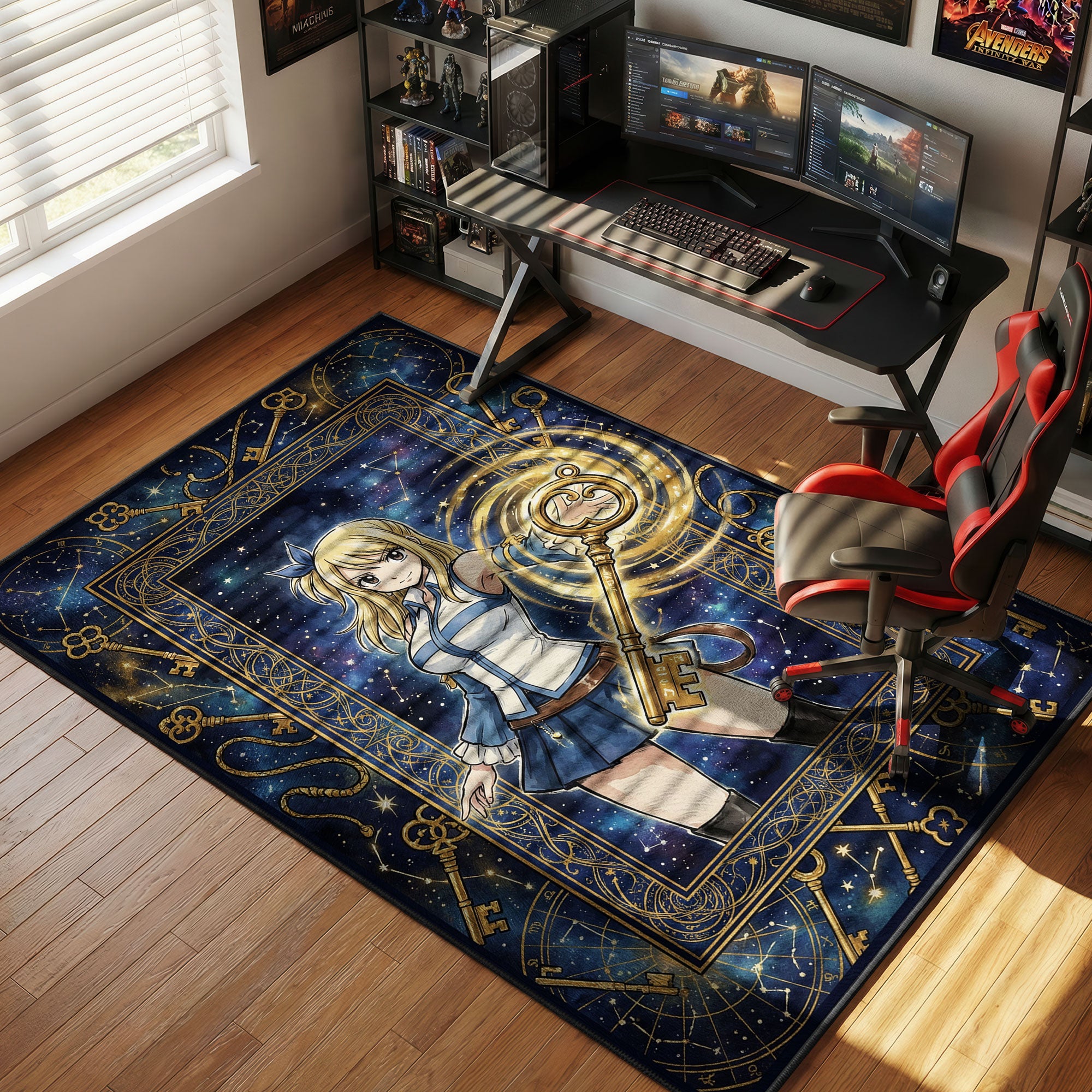 Lucy Heartfilia Celestial Magic Fairy Tail Chair rug — main product view