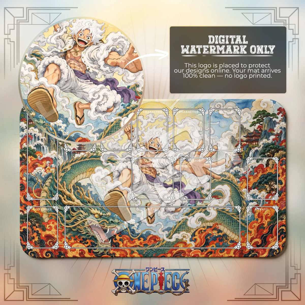 Luffy Phoenix Playmat - One Piece TCG Mat