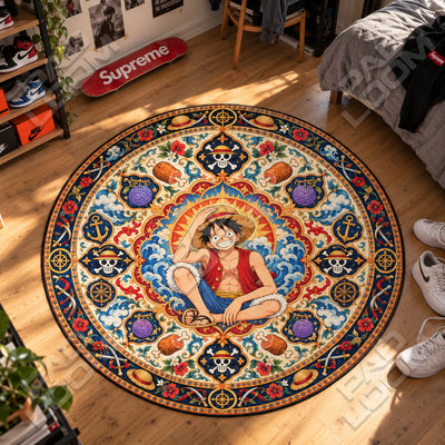 Luffy Seated Round Rug - One Piece Chair Mat