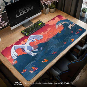 Lugia Crimson Sunset Mouse Pad - Pokémon Desk Mat