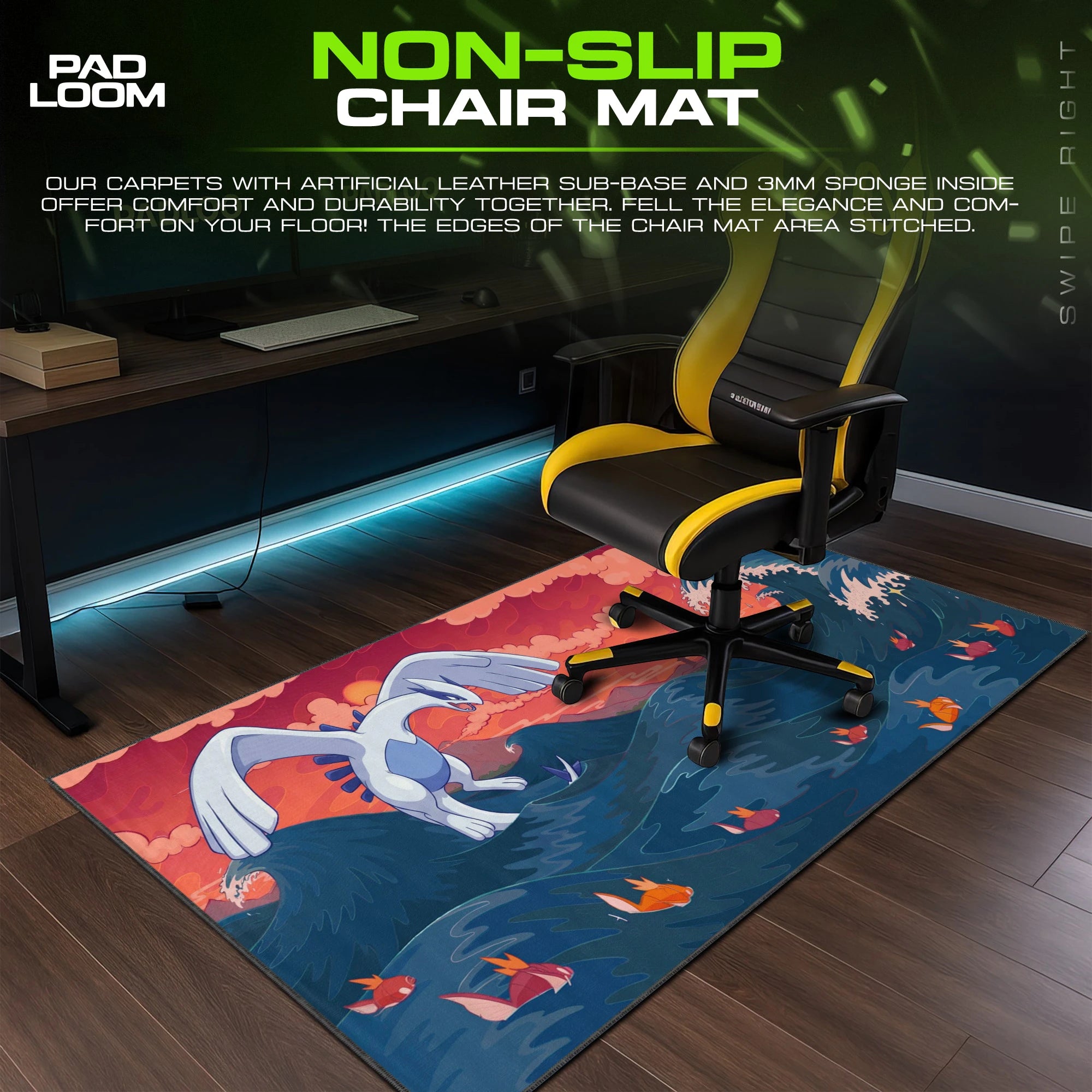 Lugia Crimson Sunset Mouse Pad - Pokémon Desk Mat