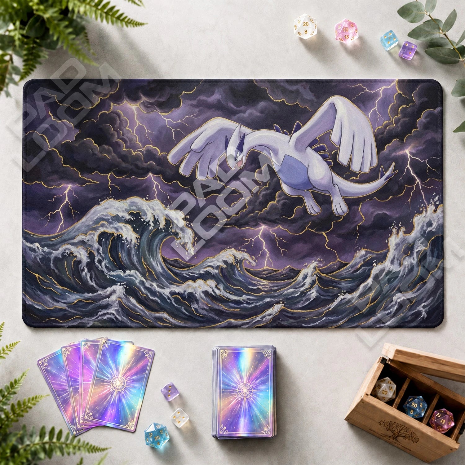 Lugia Storm Playmat - Pokemon TCG Mat - view 2