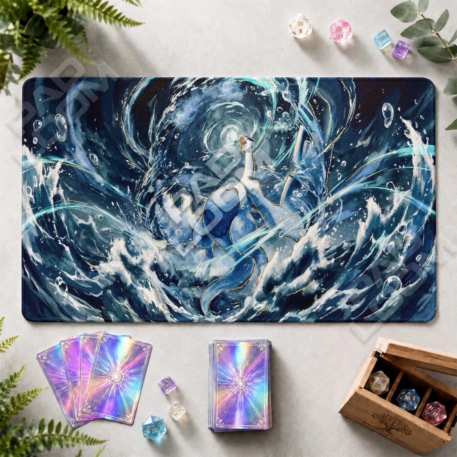Lugia Storm Playmat - Pokemon TCG Mat - view 2