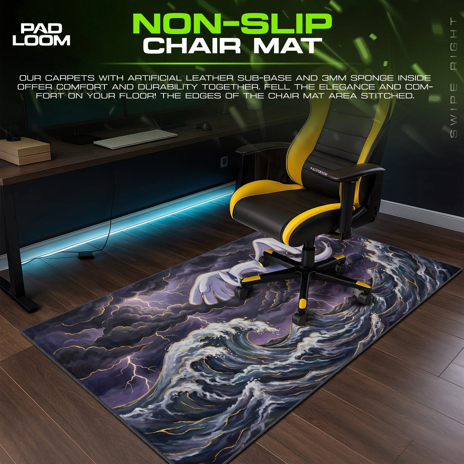 Lugia Storm Sea Mouse Pad - Pokemon Desk Mat