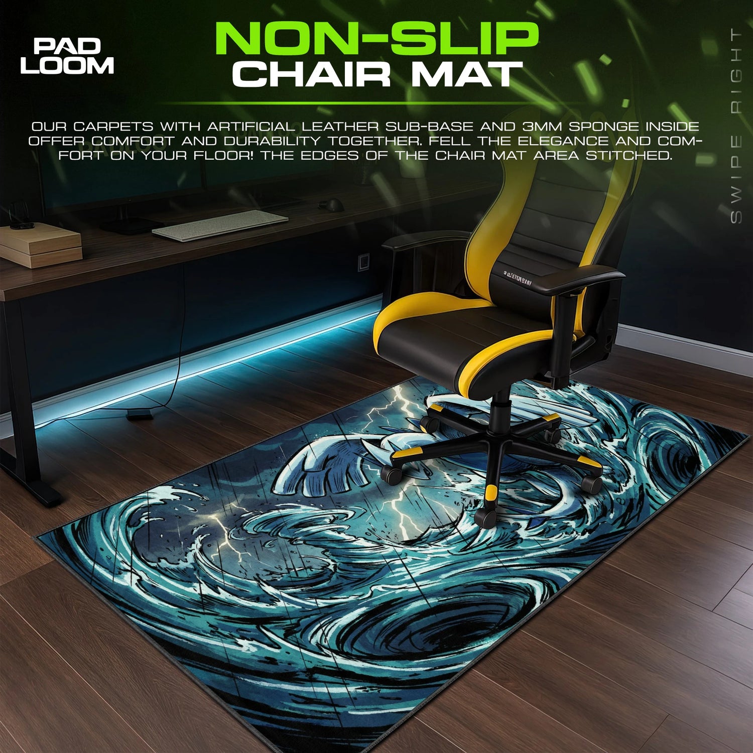 Lugia Tempest Dive Mouse Pad - Pokémon Desk Mat