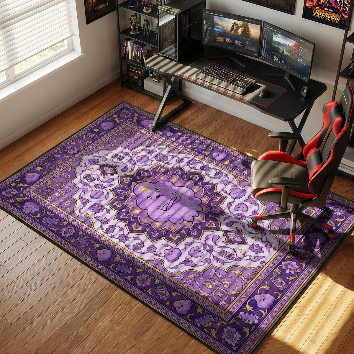 Lumpy Princess Sassy Adventure Time Room rug — main product view