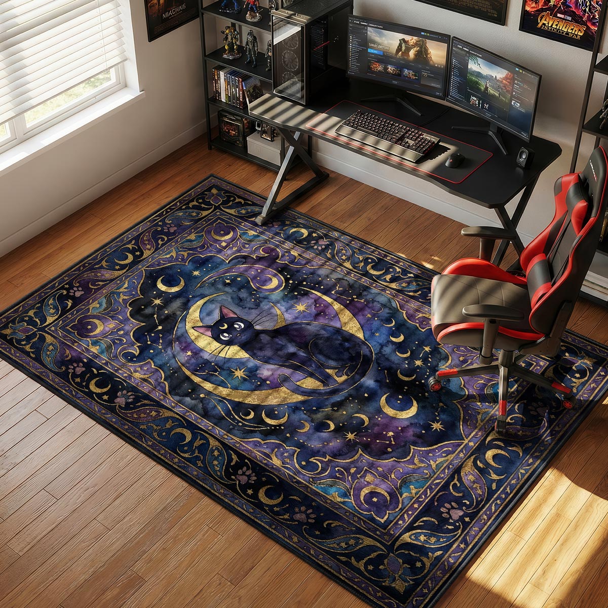 Luna Celestial Night Sailor Moon Chair rug — main product view