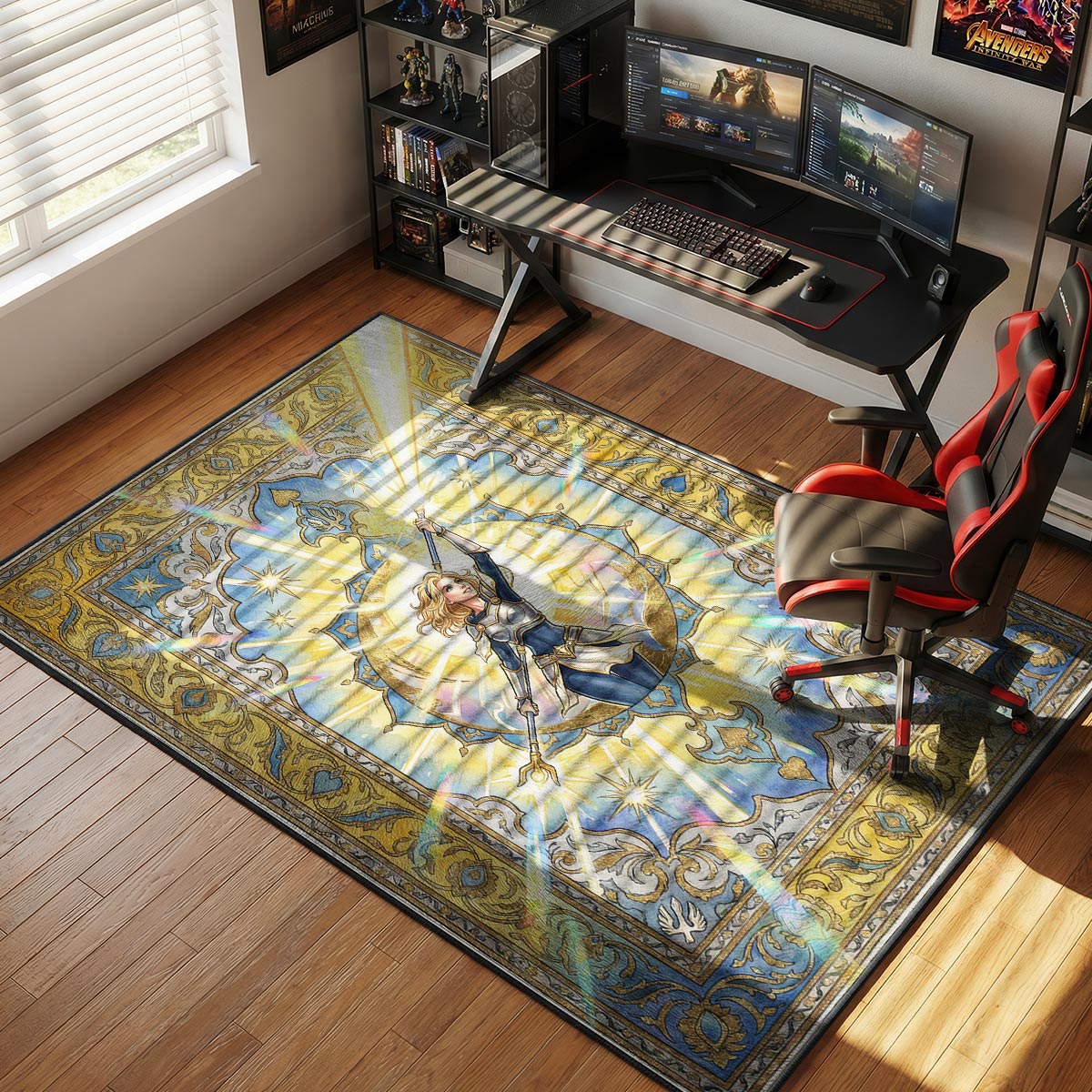 Lux Radiant Light Rug - League of Legends Chair Mat