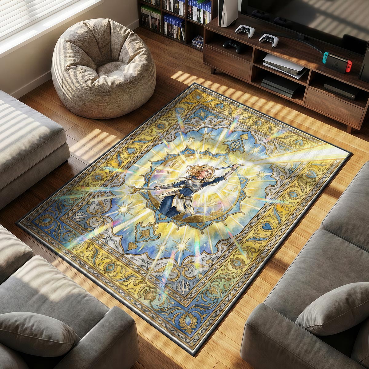 Lux Radiant Light Rug - League of Legends Chair Mat