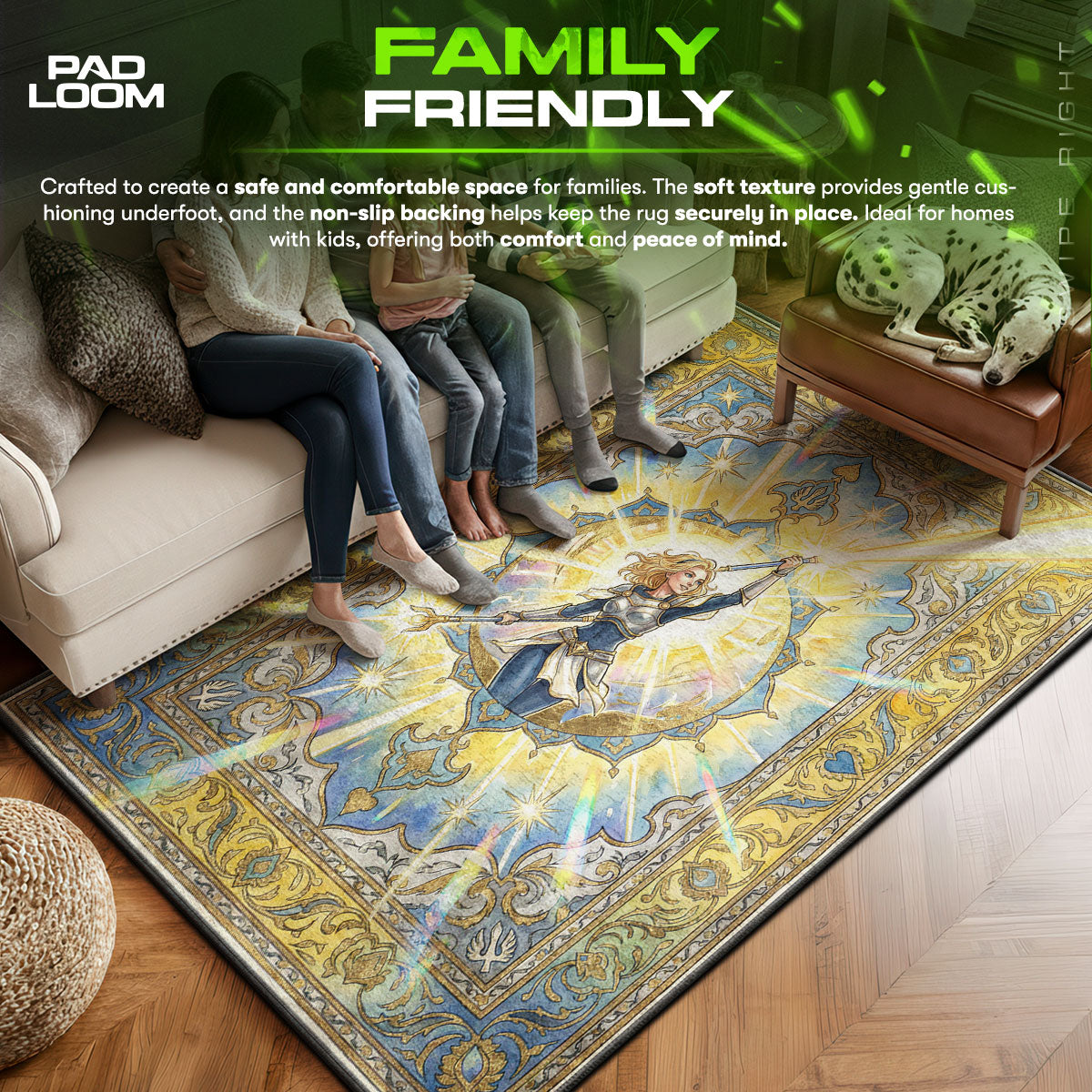 Lux Radiant Light Rug - League of Legends Chair Mat