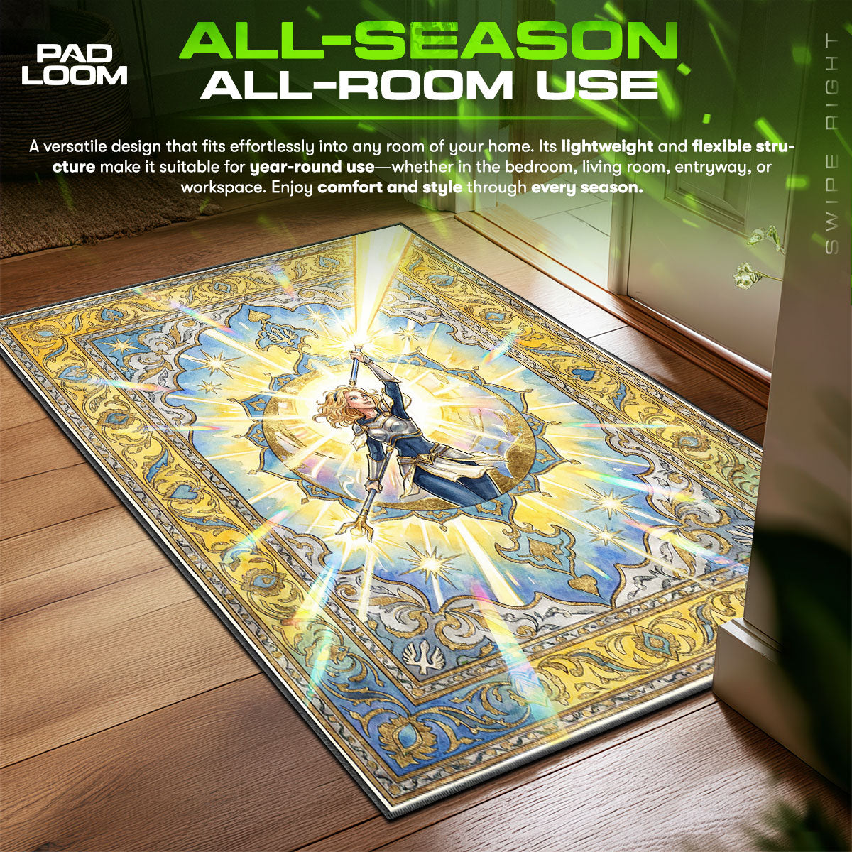 Lux Radiant Light Rug - League of Legends Chair Mat