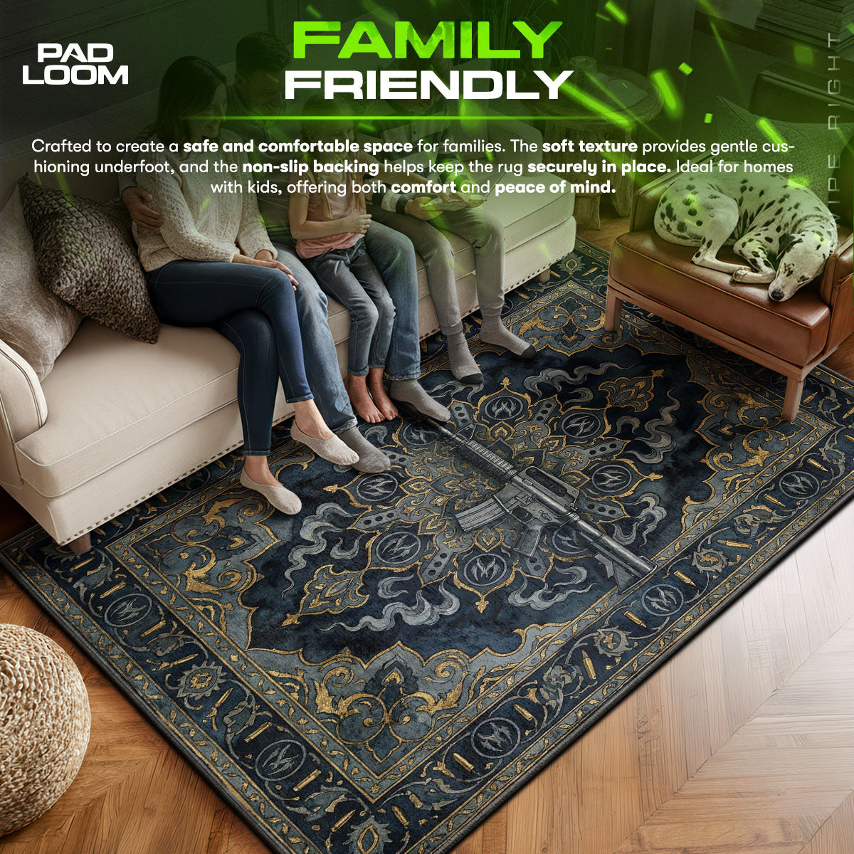 M4A1-S Silent Echo Rug - CS2 Chair Mat