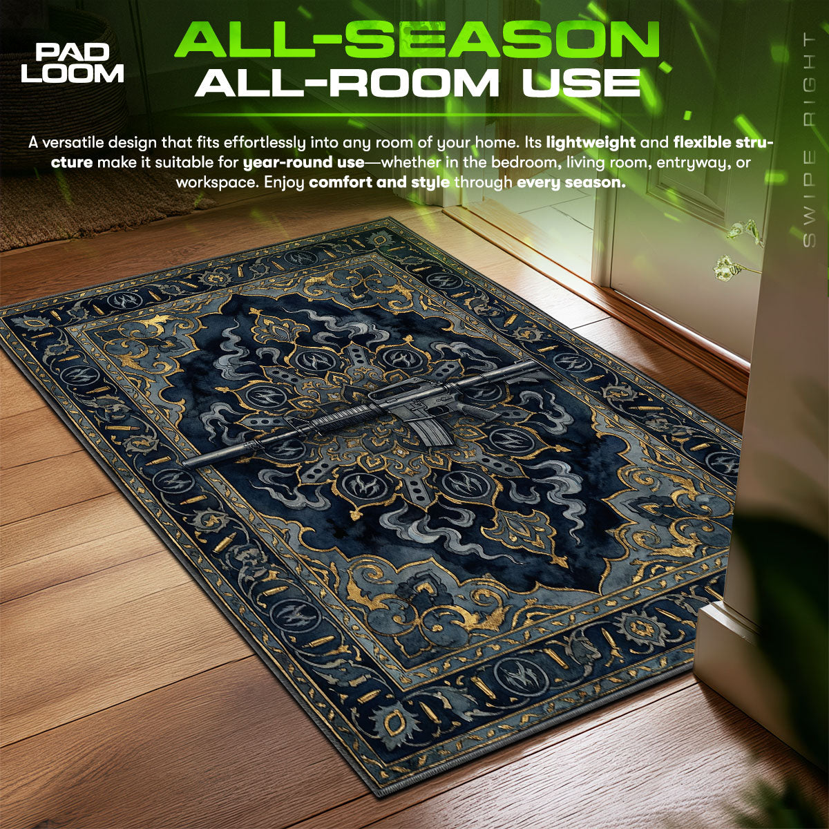 M4A1-S Silent Echo Rug - CS2 Chair Mat