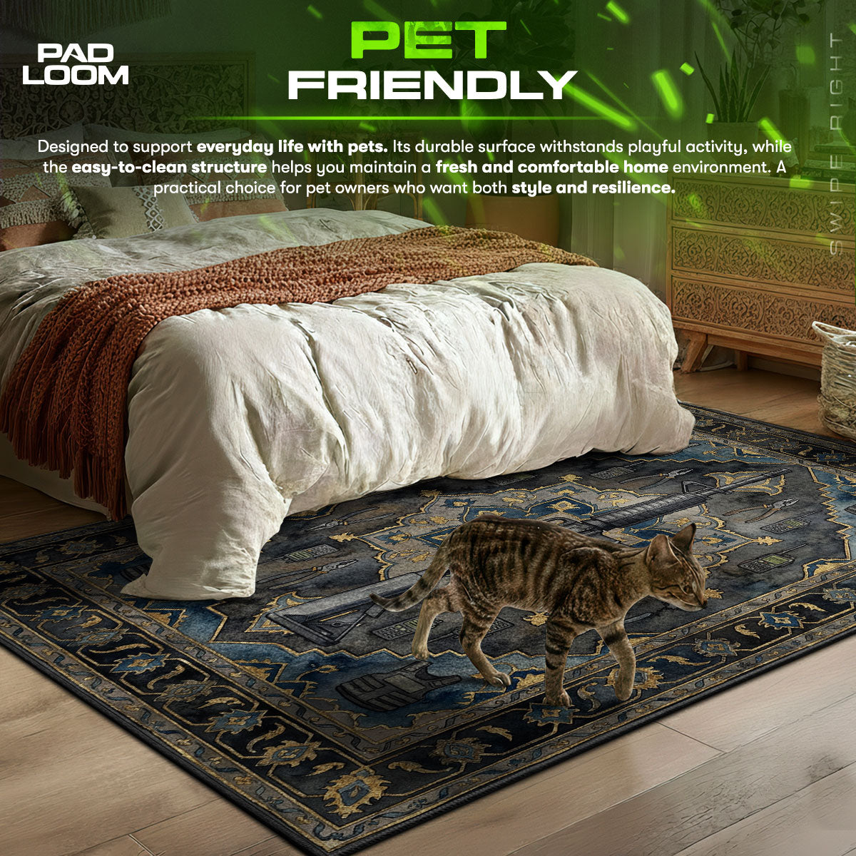 M4A4 Defuse Kit Rug - CS2 Chair Mat