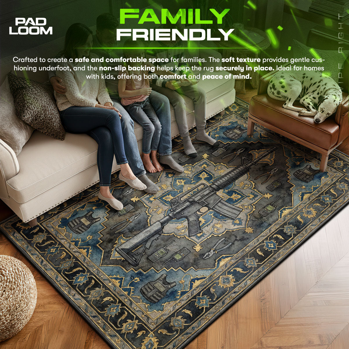 M4A4 Defuse Kit Rug - CS2 Chair Mat