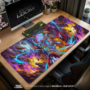 Machamp Fury Punch Mouse Pad - Pokemon Desk Mat