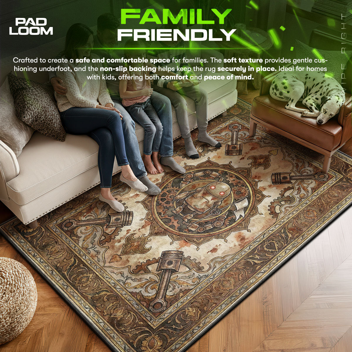 Machine Lifeform Peace Rug - Nier Automata Chair Mat