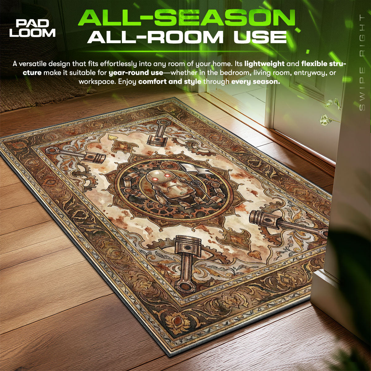 Machine Lifeform Peace Rug - Nier Automata Chair Mat