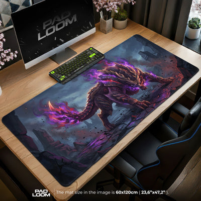 Magnamalo Hellfire Mouse Pad - Monster Hunter Desk Mat