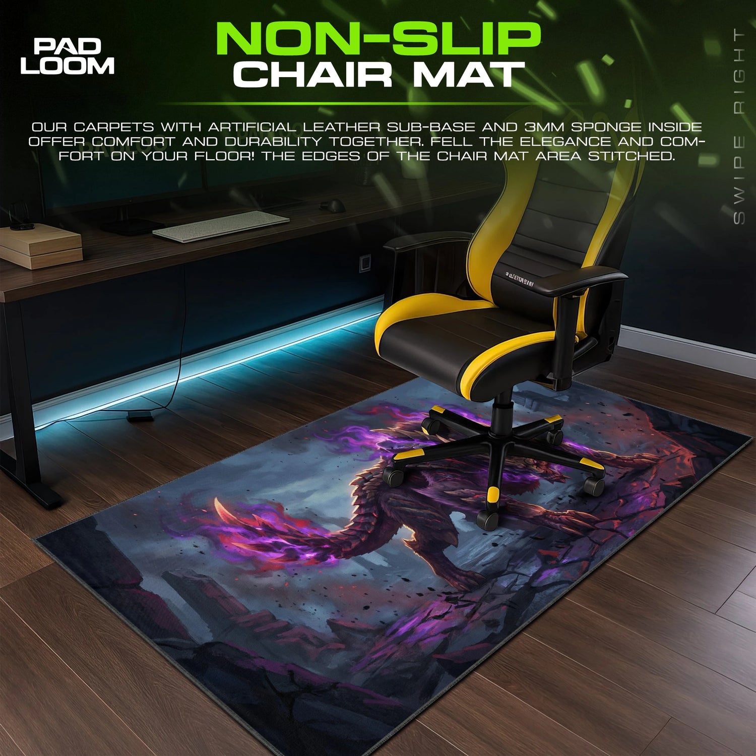 Magnamalo Hellfire Mouse Pad - Monster Hunter Desk Mat