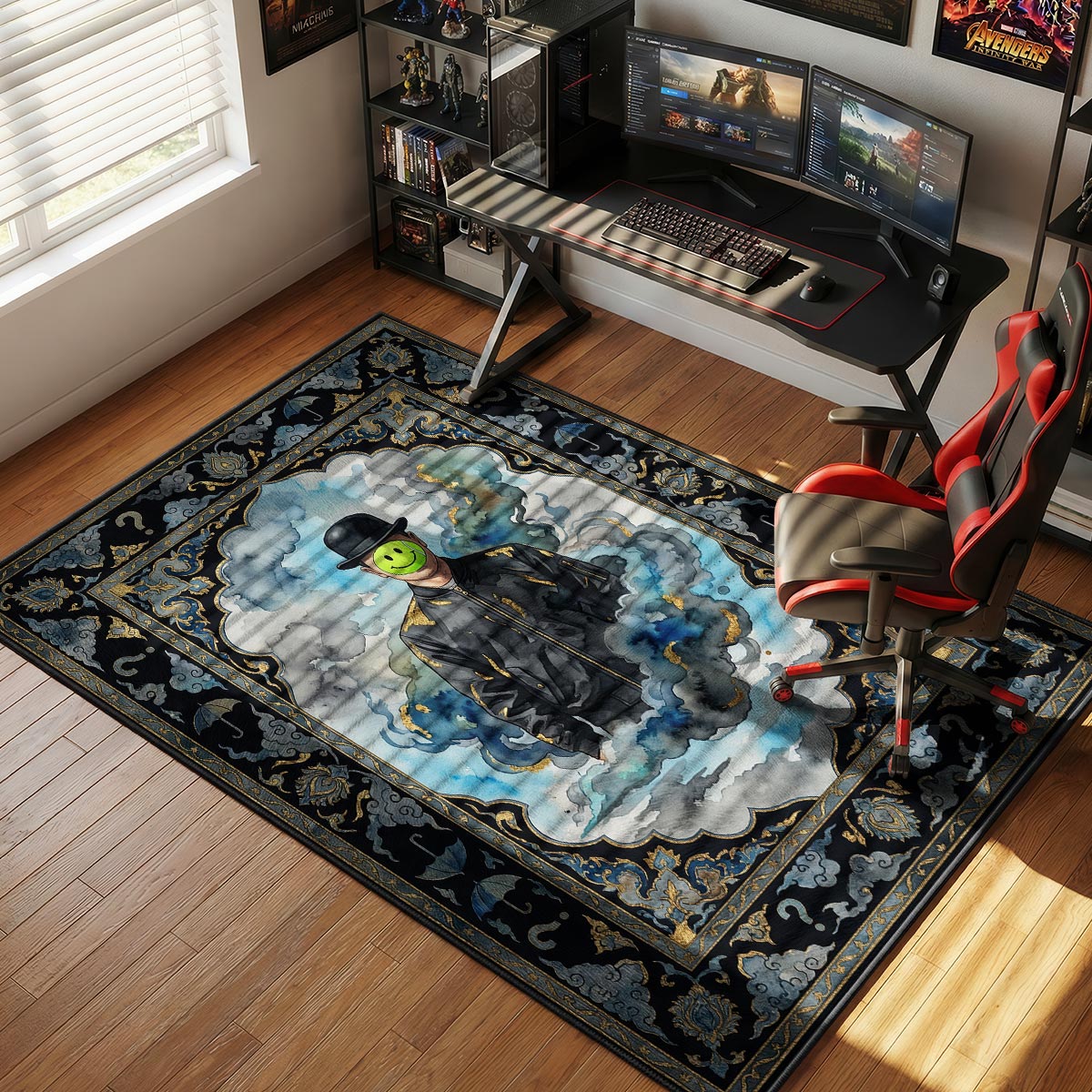 Magritte Smiley Bomber Hype rug — main product view