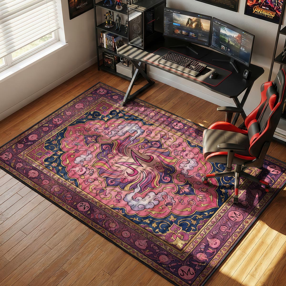 Majin Symbol Dragon Ball Z Chair rug — main product view