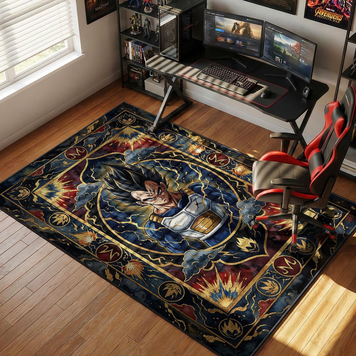 Majin Vegeta Dragon Ball Z Chair rug — main product view