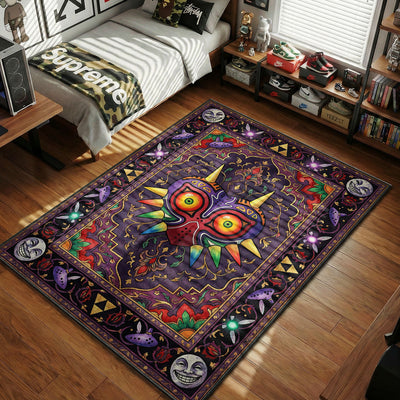 Majora's Mask Cursed Moon Rug - Legend of Zelda Room Mat