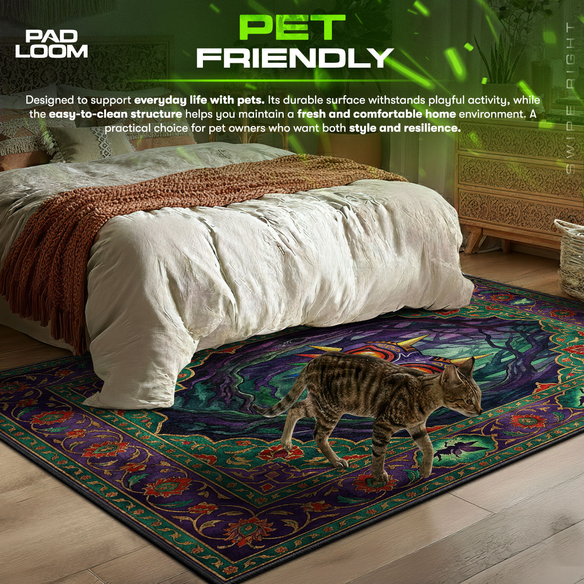 Majora's Mask Mystic Forest Rug - Zelda Chair Mat