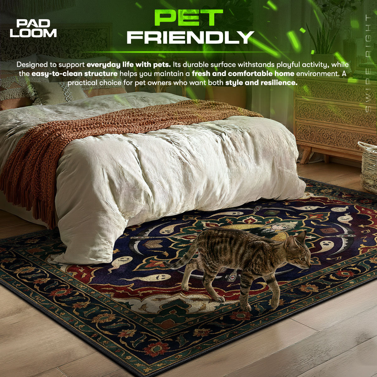 Maka Albarn Dual Scythe Rug - Soul Eater Chair Mat