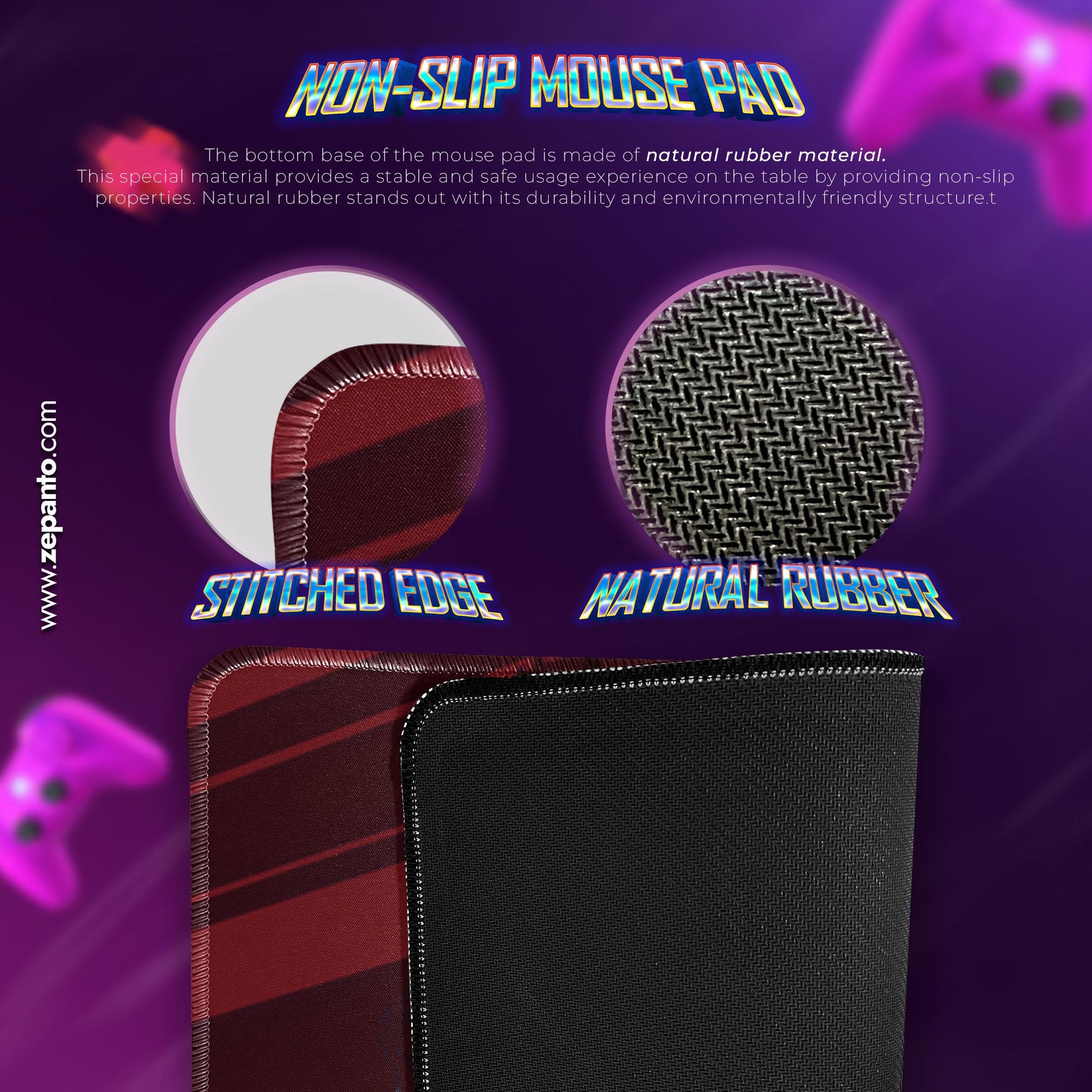 Makima Control Squad Mouse Pad - Crimson Chains Anime Desk Mat Padloom