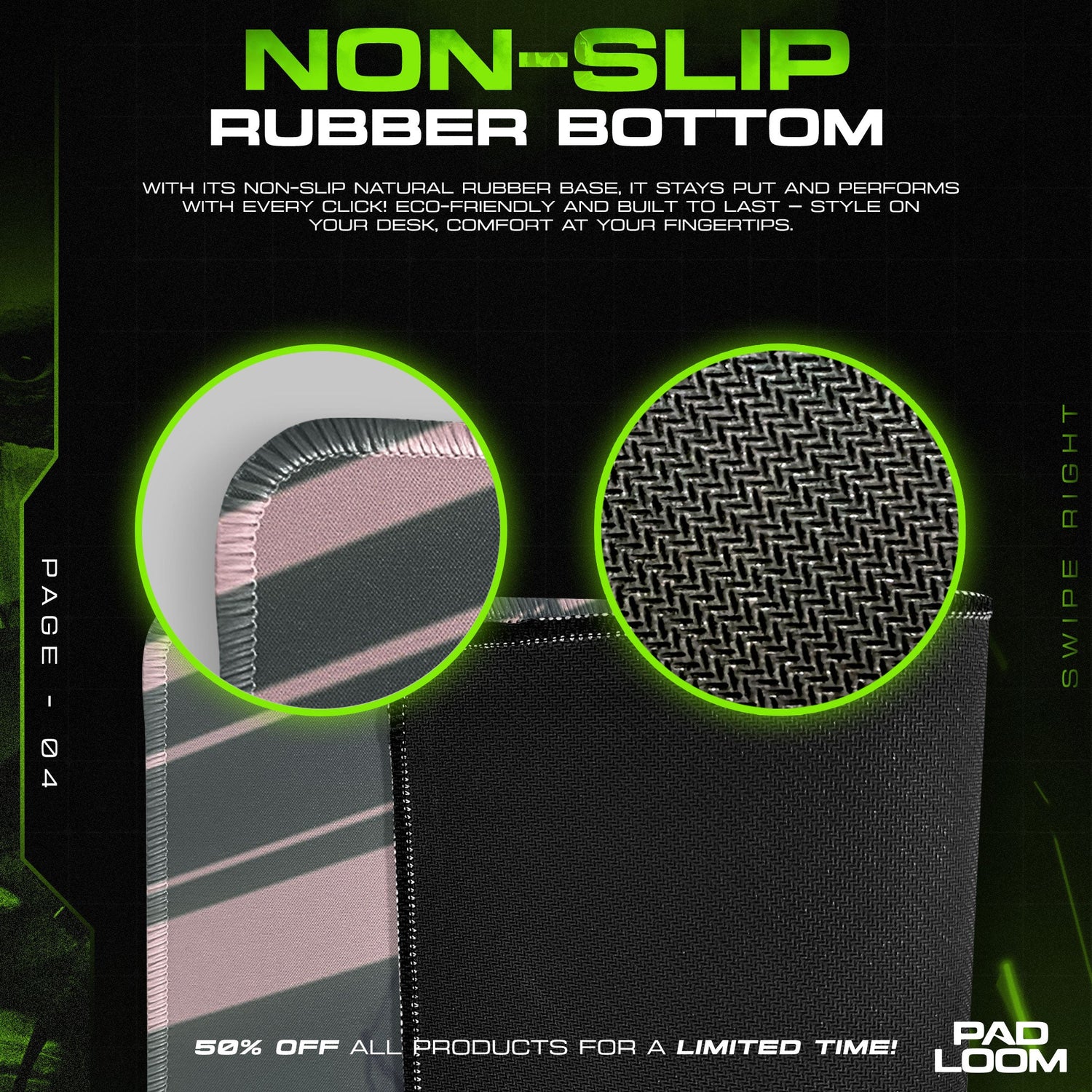 Makima Control Squad Mouse Pad - Aesthetic Chains Anime Desk Mat Padloom