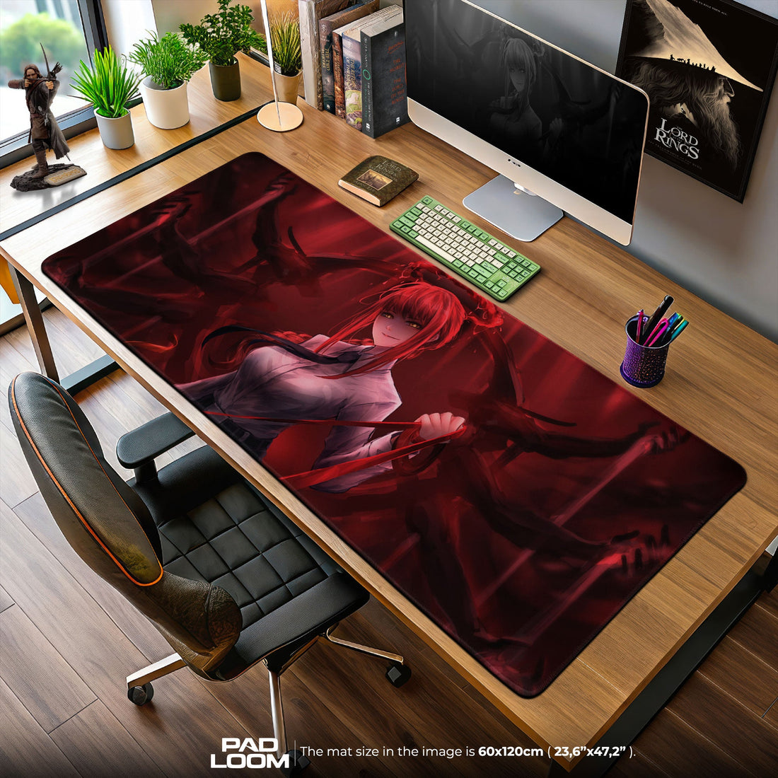 Makima Mouse Pad - Devil Control Anime Desk Mat Padloom