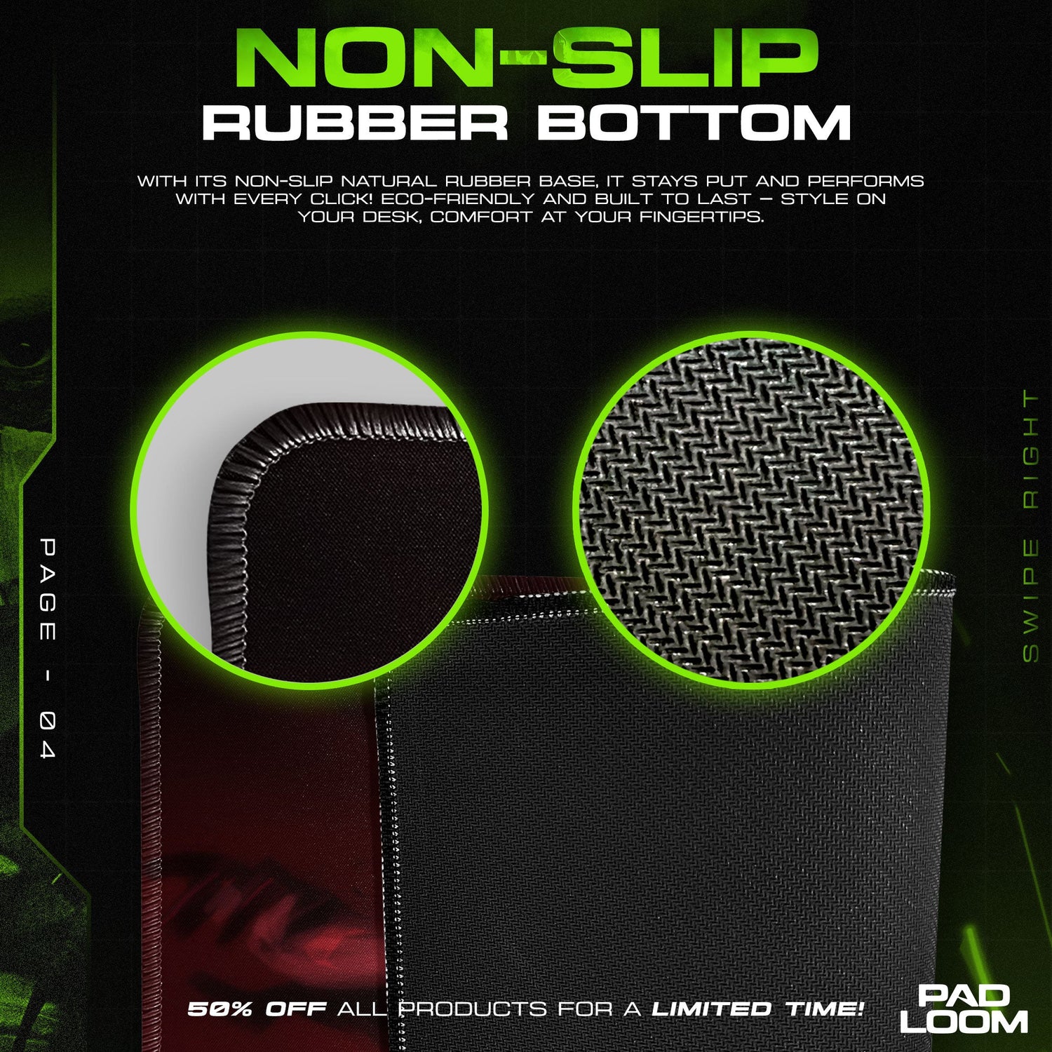 Makima Mouse Pad - Devil Control Anime Desk Mat Padloom