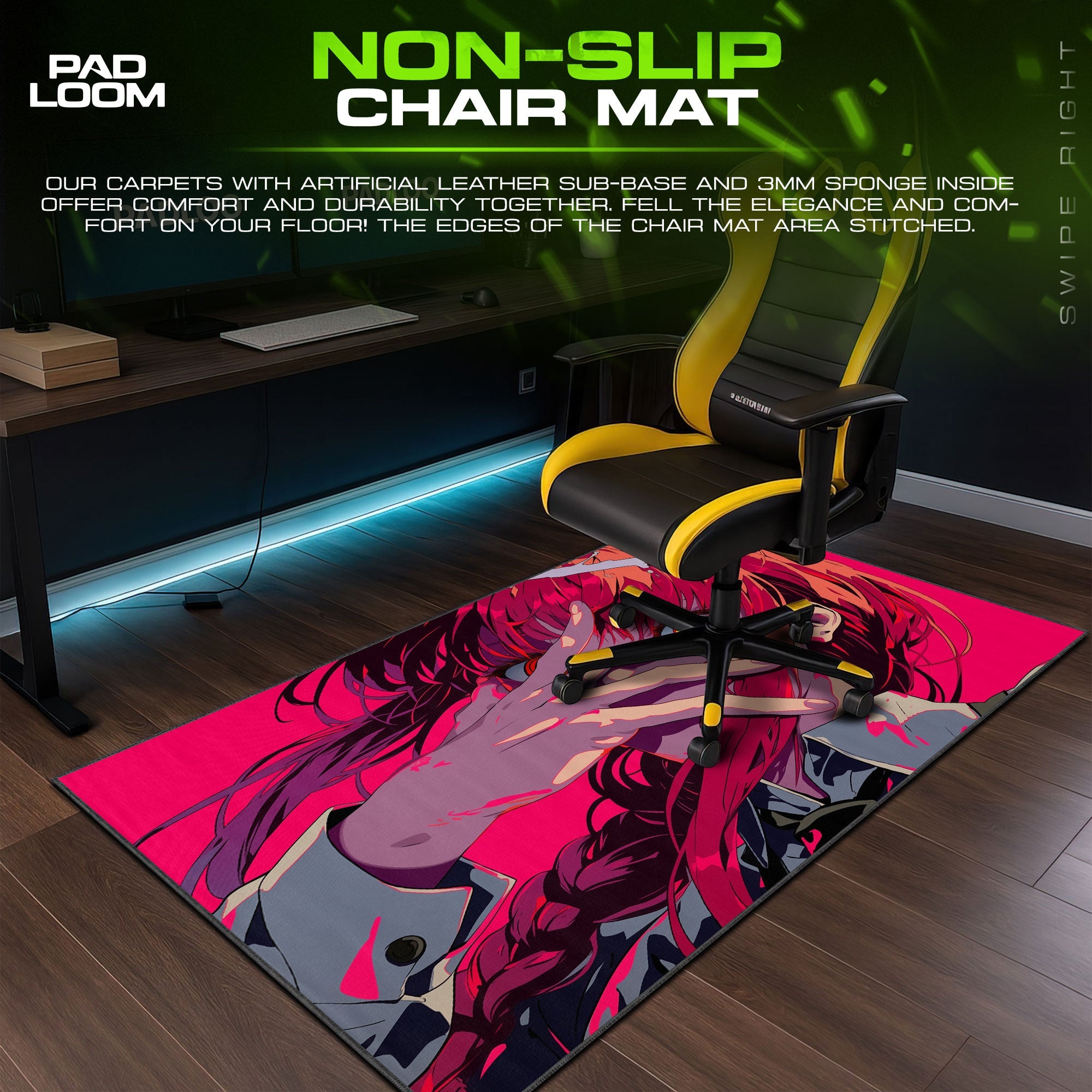 Makima Mouse Pad - Hypnotic Control Anime Desk Mat Padloom