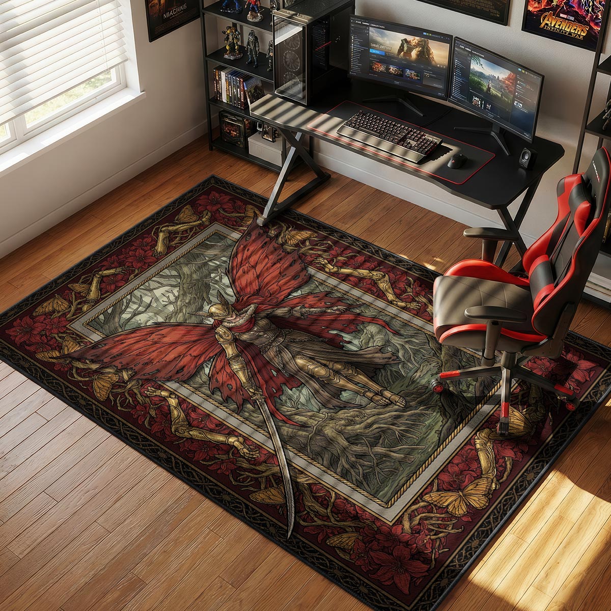 Malenia Rot Goddess Rug - Elden Ring Chair Mat