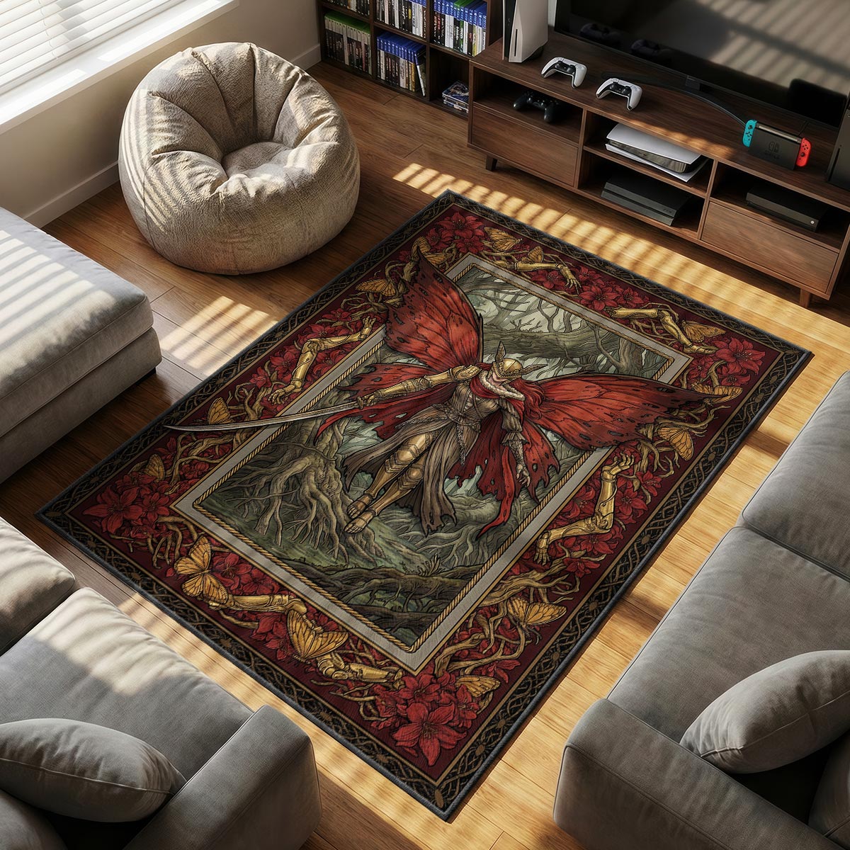 Malenia Rot Goddess Rug - Elden Ring Chair Mat