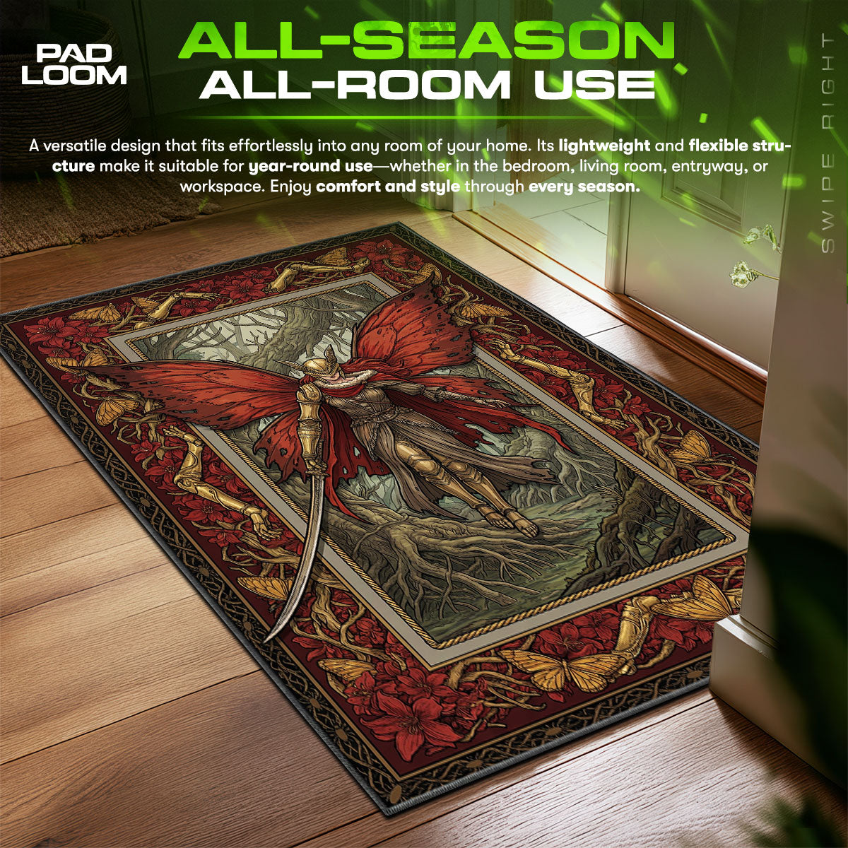 Malenia Rot Goddess Rug - Elden Ring Chair Mat