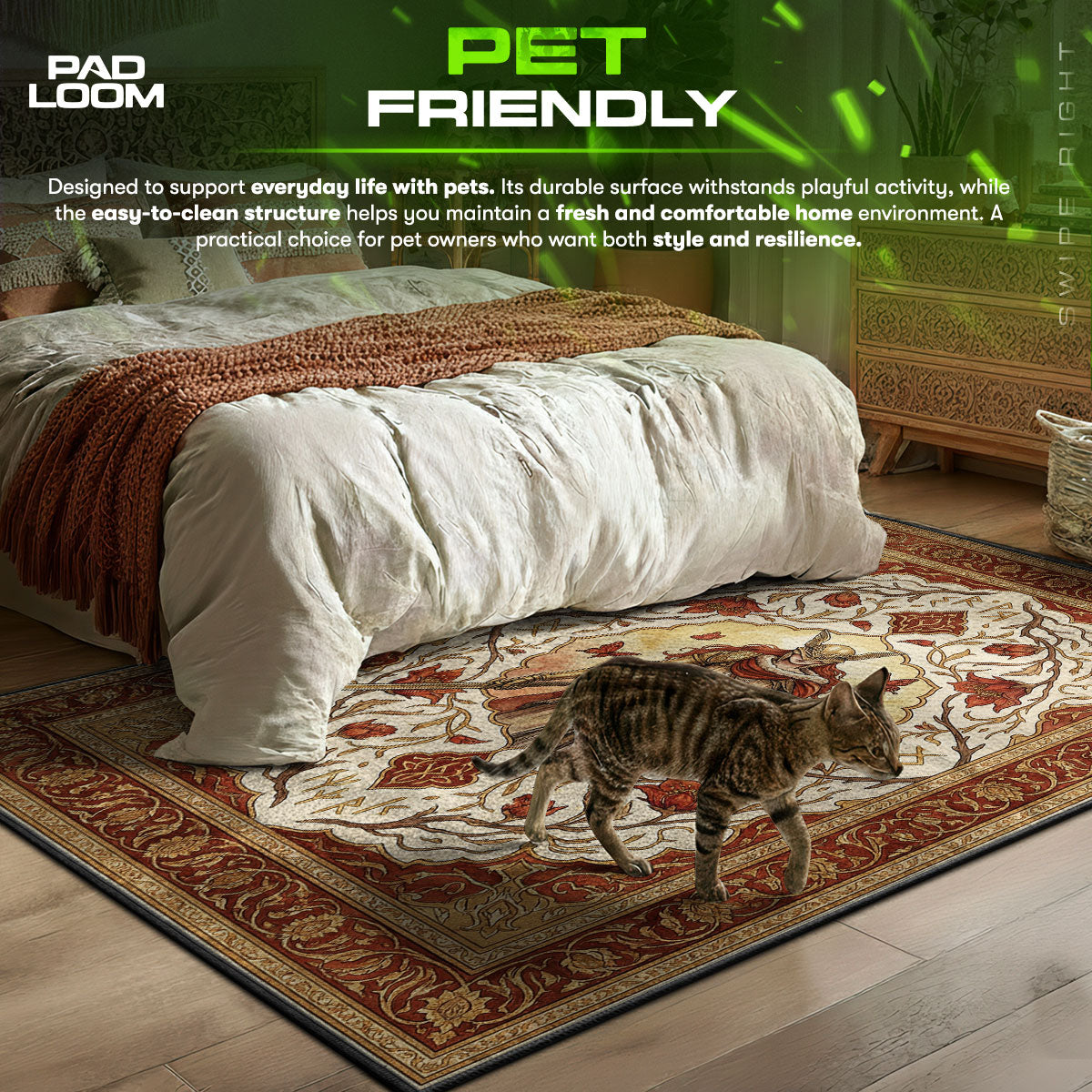 Malenia Royal Rune Rug - Elden Ring Chair Mat