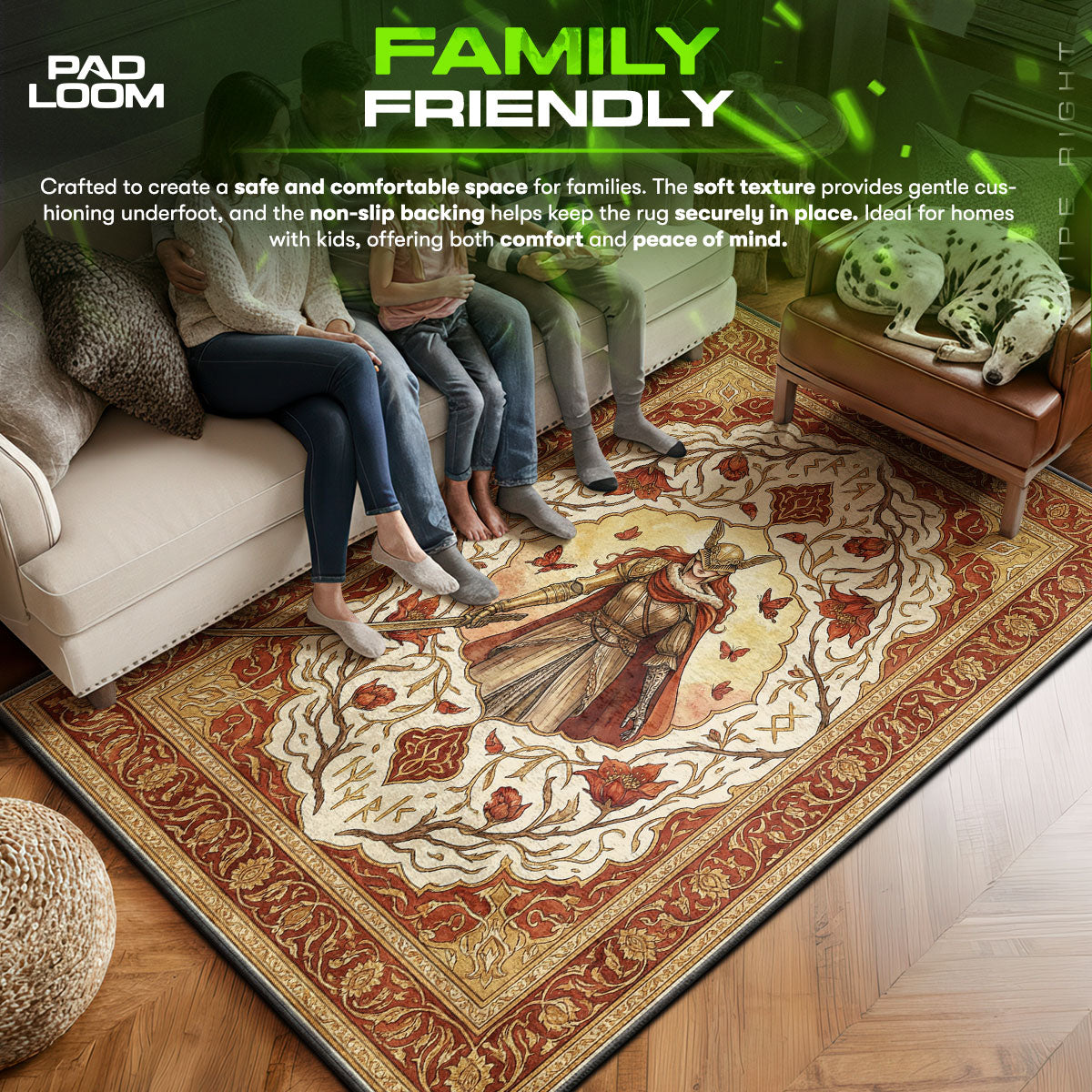 Malenia Royal Rune Rug - Elden Ring Chair Mat