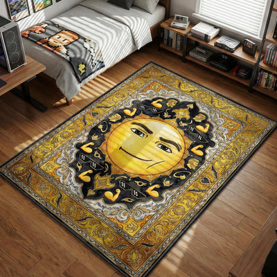 Man Face Chad Mode Rug - Roblox Chair Mat