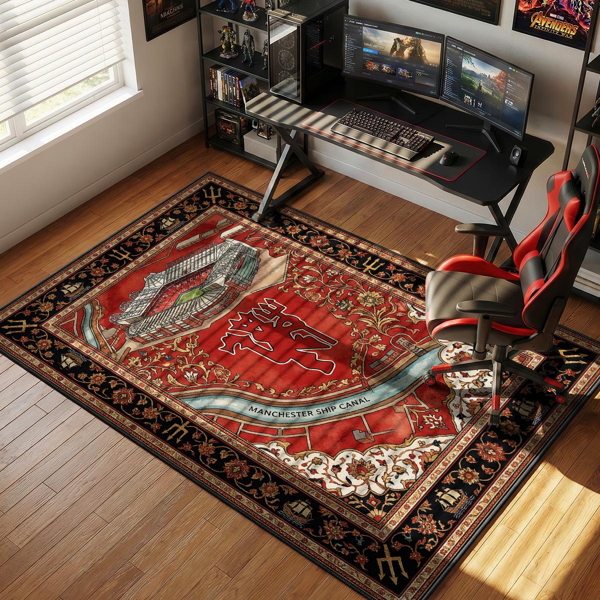 Manchester United Old Trafford Football Floor rug — main product view