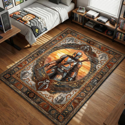 Mandalorian Kopfgeldjäger Teppich - Star Wars Raumteppich