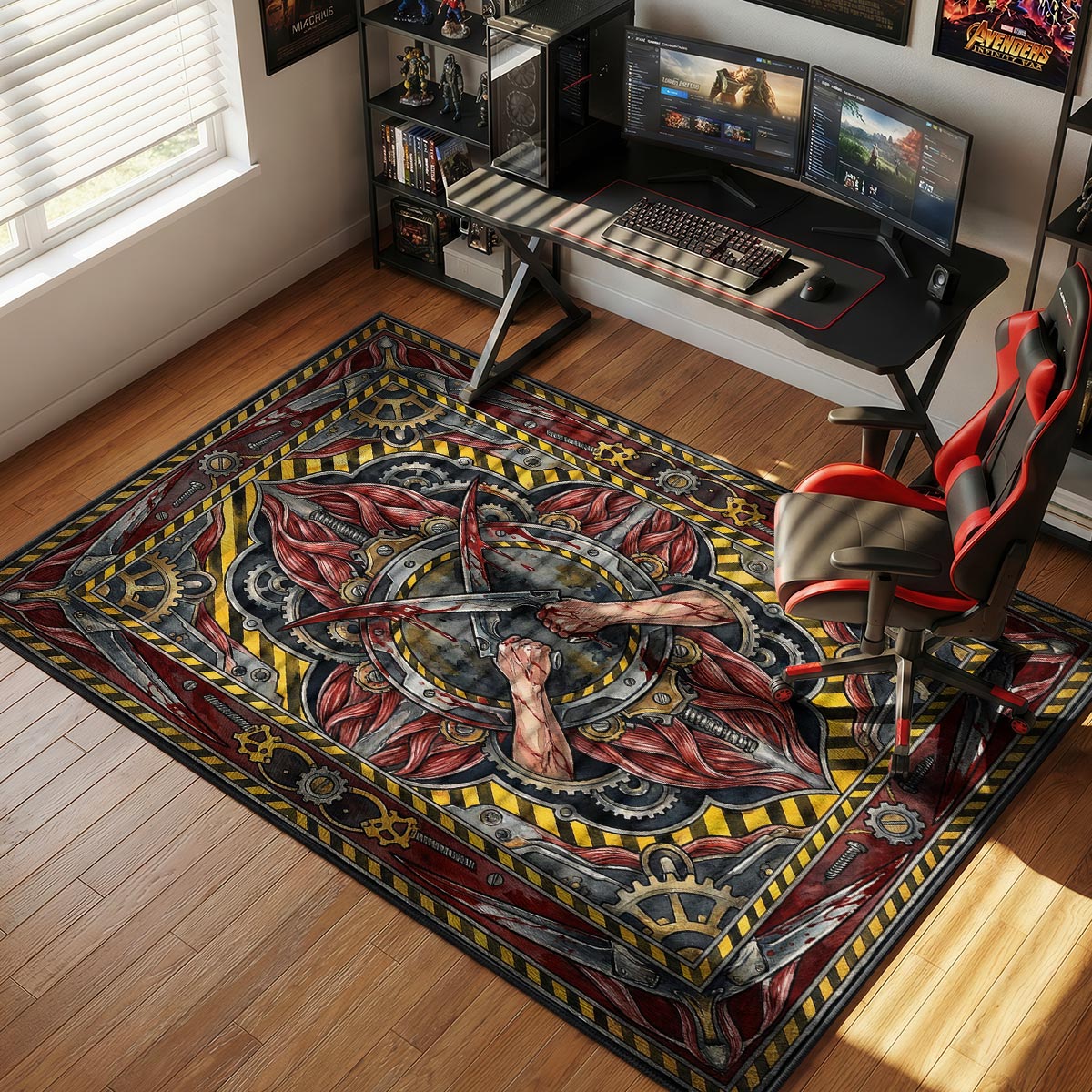 Mantis-Klingen Gefahrenmatte - Cyberpunk 2077 Stuhlunterlage